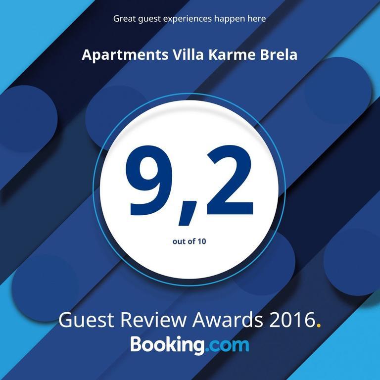 Apartments Villa Karme Брела Екстер'єр фото
